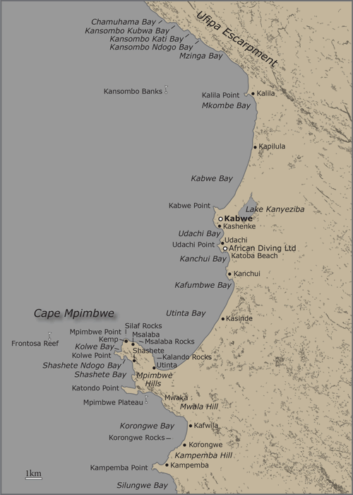Map Lakesite Tanganyika